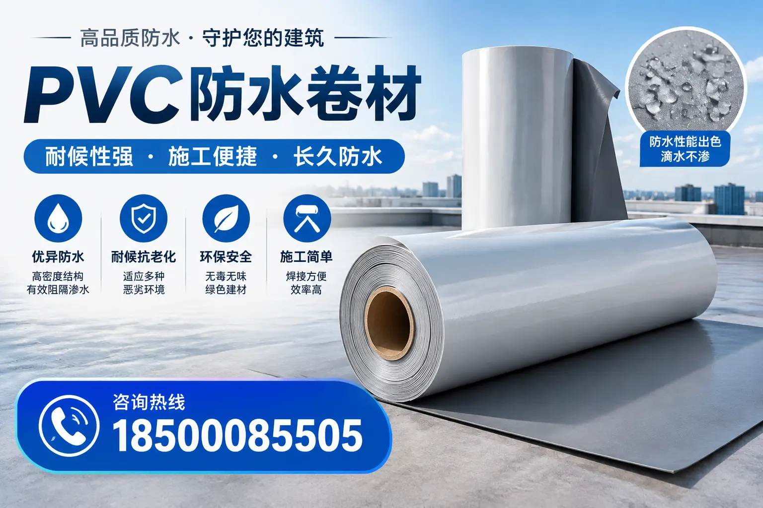 pvc防水卷材在平顶山的行业应用前景分析